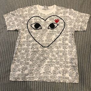 Comme des Garçons Play Heart Speech Bubbles Tee